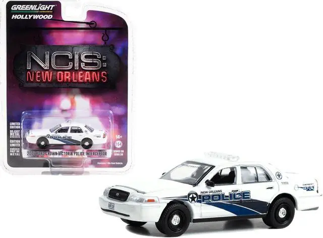 Main image of 2006 Ford Crown Victoria Police Interceptor White "NCIS: New Orleans" (2014-2021) TV Series 1/64 Diecast Model Car by Greenlight