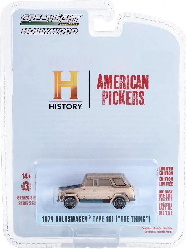 Alt view image 3 of 3 - 1974 Volkswagen Thing (Type 181) Beige (Weathered) "American Pickers" (2010-Current) TV 1/64 Diecast Model Car by Greenlight