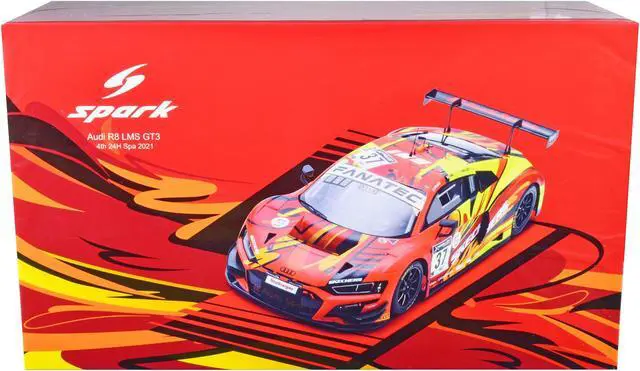 Alt view image 2 of 3 - Audi R8 LMS GT3 #37 Robin Frijns - Dennis Lind - Nico Muller 24 Hours of Spa (2021) Ltd Ed to 300 pcs 1/18 Model Car by Spark
