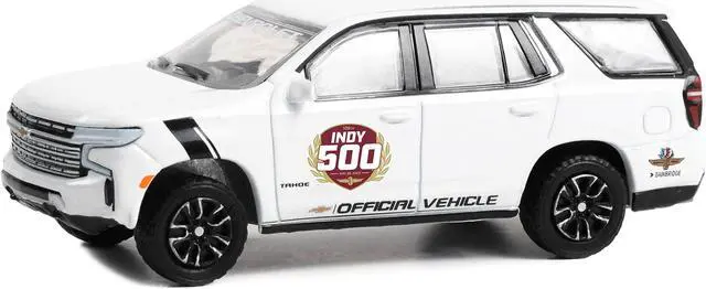 Alt view image 2 of 3 - 2022 Chevrolet Tahoe White "106th Running of the Indianapolis 500 Official Vehicle" (2022) 1/64 Diecast Model Car by Greenlight