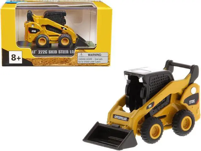 Main image of CAT Caterpillar 272C Skid Steer Loader Yellow "Micro-Constructor" Series Diecast Model by Diecast Masters