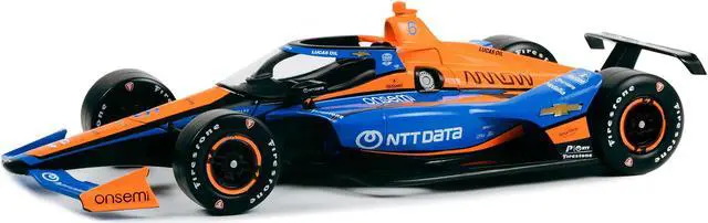 Alt view image 2 of 4 - Dallara IndyCar #6 Felix Rosenqvist "NTT DATA" Arrow McLaren "NTT IndyCar Series" (2023) 1/18 Diecast Model Car by Greenlight