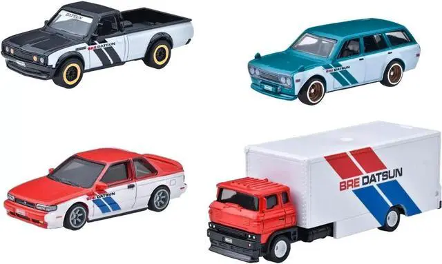 Alt view image 2 of 3 - "BRE" Set of 4 pieces Series Hot Wheels "Premium" 2024 Series U Die Cast Model Cars by Hot Wheels