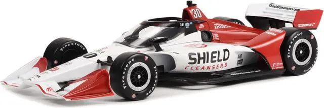 Alt view image 2 of 5 - Dallara IndyCar #30 "Shield Cleansers" Rahal Letterman Lanigan Racing "NTT Series" (2022) 1/18 Diecast Model Car by Greenlight
