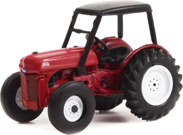 Alt view image 2 of 3 - 1946 Ford 8N Tractor Red with Black Canopy "Down on the Farm" Series 7 1/64 Diecast Model by Greenlight