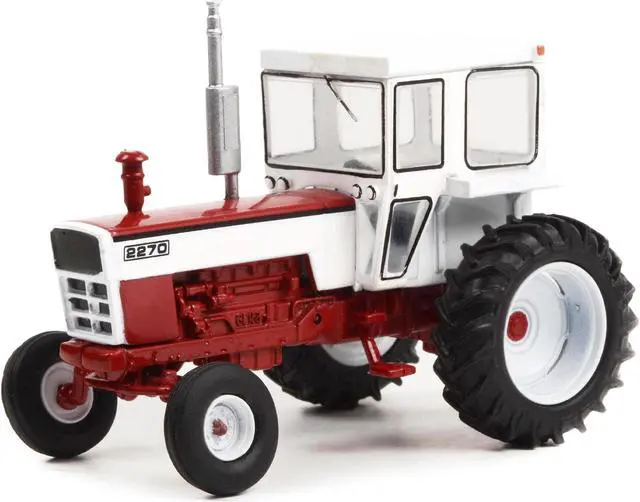 Alt view image 2 of 3 - 1974 2270 Tractor Closed Cab Red and White "Down on the Farm" Series 7 1/64 Diecast Model by Greenlight