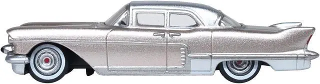 Alt view image 2 of 4 - 1957 Cadillac Eldorado Brougham Sandalwood Beige Metallic with Silver Top 1/87 (HO) Scale Diecast Model Car by Oxford Diecast
