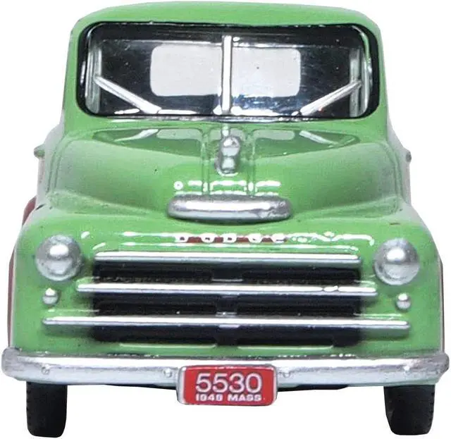 Alt view image 3 of 4 - 1948 Dodge B-1B Pickup Truck Green "Dan's Service Garage" 1/87 (HO) Scale Diecast Model Car by Oxford Diecast
