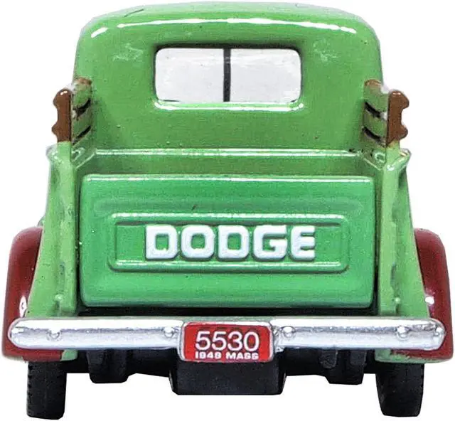 Alt view image 4 of 4 - 1948 Dodge B-1B Pickup Truck Green "Dan's Service Garage" 1/87 (HO) Scale Diecast Model Car by Oxford Diecast