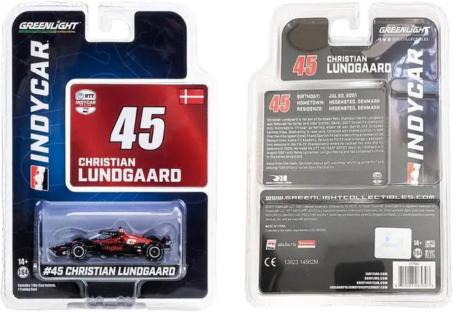 Alt view image 3 of 4 - Dallara IndyCar #45 "Hy-Vee" Rahal Letterman Lanigan Racing "NTT IndyCar Series" (2023) 1/64 Diecast Model Car by Greenlight