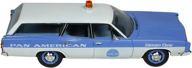 Alt view image 2 of 4 - 1970 Ford Galaxie Station Wagon Blue and White with Blue Interior Limited Ed to 180 pieces 1/43 Model Car by Goldvarg Collection