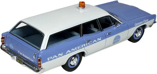 Alt view image 3 of 4 - 1970 Ford Galaxie Station Wagon Blue and White with Blue Interior Limited Ed to 180 pieces 1/43 Model Car by Goldvarg Collection