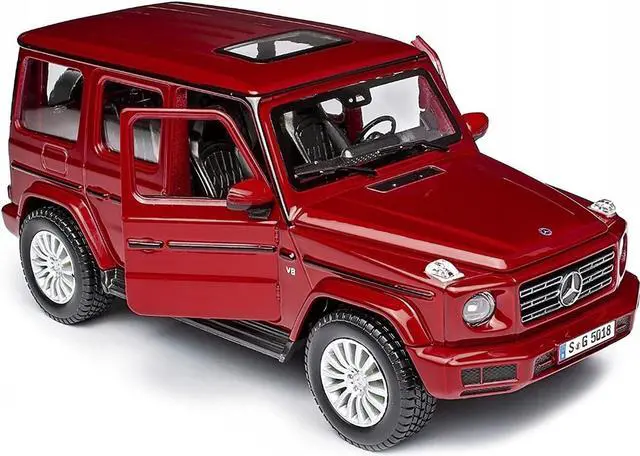 Alt view image 3 of 3 - 2019 Mercedes Benz G-Class with Sunroof Red Metallic 1/25 Diecast Model Car by Maisto