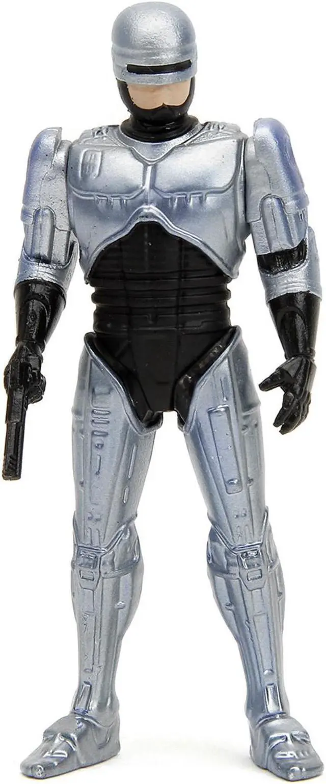 Alt view image 6 of 11 - Ford Taurus OCP Matt Black "Detroit Police" and Robocop Figure "Robocop" (1987) Movie 1/24 Diecast Model Car by Jada