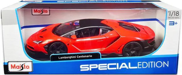 Main image of Lamborghini Centenario Orange with Matt Black Top "Special Edition" 1/18 Diecast Model Car by Maisto