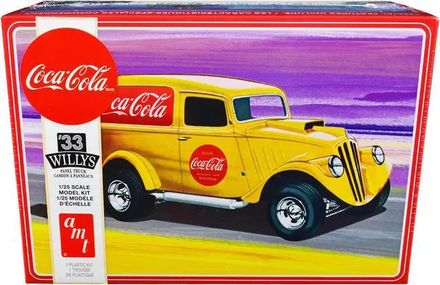 Main image of Skill 2 Model Kit 1933 Willys Panel Truck "Coca-Cola" 1/25 Scale Plastic Model by AMT
