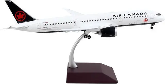 Alt view image 2 of 4 - Boeing 787-9 Commercial Aircraft with Flaps Down "Air Canada" White with Black Tail 1/200 Diecast Model Airplane by GeminiJets