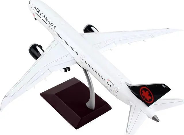 Alt view image 3 of 4 - Boeing 787-9 Commercial Aircraft with Flaps Down "Air Canada" White with Black Tail 1/200 Diecast Model Airplane by GeminiJets