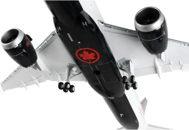 Alt view image 4 of 4 - Boeing 787-9 Commercial Aircraft with Flaps Down "Air Canada" White with Black Tail 1/200 Diecast Model Airplane by GeminiJets