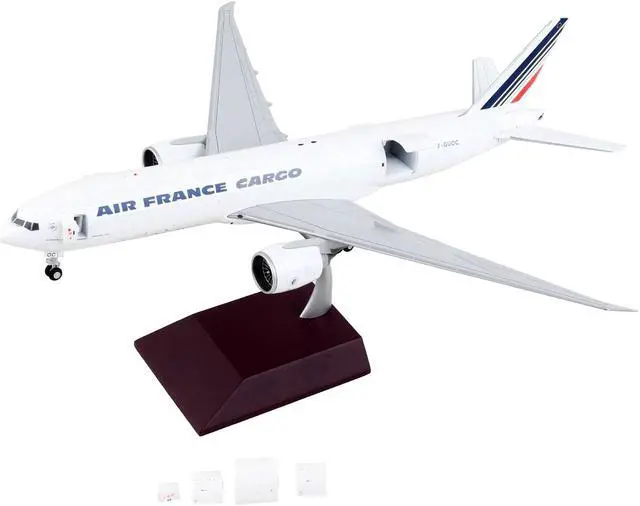 Main image of Boeing 777F Commercial Aircraft "Air France Cargo" White with Striped Tail 1/200 Diecast Model Airplane by GeminiJets