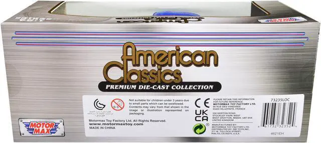Alt view image 2 of 3 - 1956 Ford F-100 Pickup Truck Blue Metallic "American Classics" Series 1/24 Diecast Model Car by Motormax
