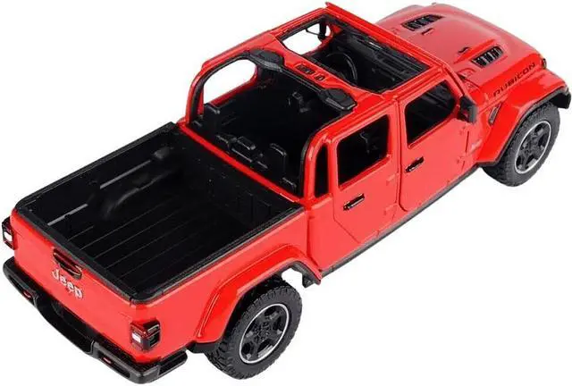 Alt view image 2 of 3 - 2021 Jeep Gladiator Rubicon (Open Top) Pickup Truck Red 1/24-1/27 Diecast Model Car by Motormax