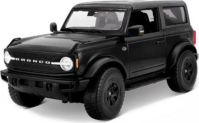 Alt view image 2 of 3 - 2021 Ford Bronco Wildtrak Black Metallic with Dark Gray Top "Special Edition" 1/18 Diecast Model Car by Maisto