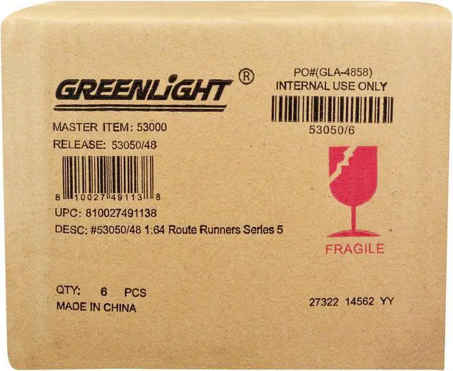 Alt view image 3 of 3 - "Route Runners" Set of 6 Vans Series 5 1/64 Diecast Model Cars by Greenlight