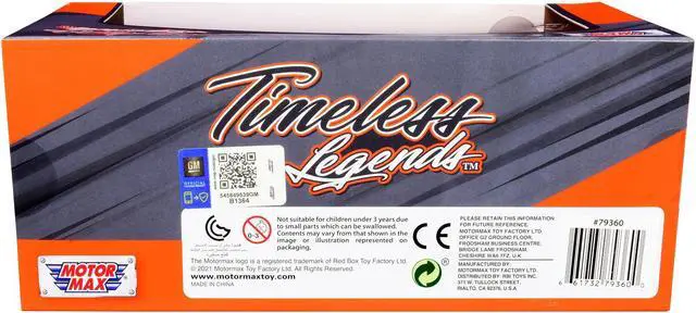 Alt view image 3 of 3 - 2020 Chevrolet Corvette C8 Stingray Blue with Silver Racing Stripes "Timeless Legends" 1/24 Diecast Model Car by Motormax