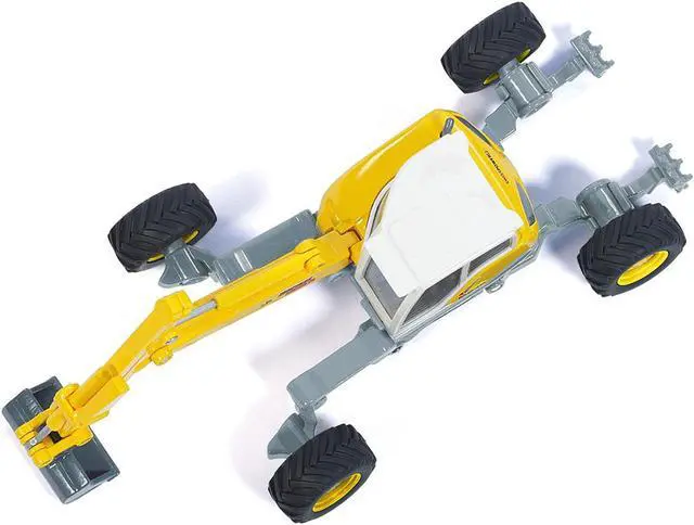 Alt view image 3 of 4 - Menzi Muck M545 Walking Excavator Yellow with White Top 1/50 Diecast Model by Siku