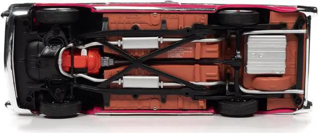 Alt view image 6 of 6 - 1957 Chevrolet Bel Air Convertible Pink "Barbie" "Silver Screen Machines" 1/18 Diecast Model Car by Auto World