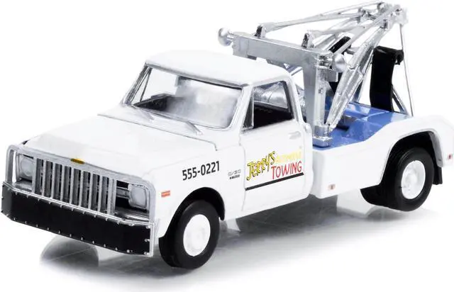 Alt view image 2 of 3 - 1969 Chevrolet C-30 Dually Wrecker Tow Truck White "Fall Guy Stuntman Association" 1/64 Diecast Model Car by Greenlight