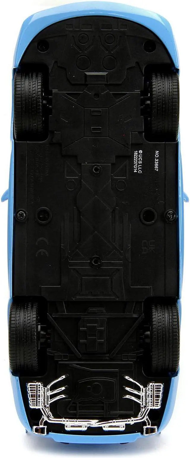 Alt view image 6 of 11 - Porsche 911 GT3 RS Light Blue with Black Accents "Fast & Furious" Movie 1/24 Diecast Model Car by Jada