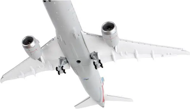 Alt view image 4 of 8 - Boeing 787-8 Commercial Aircraft w/Flaps Down "American Airlines" Gray w/Striped Tail 1/400 Diecast Model Airplane by GeminiJets