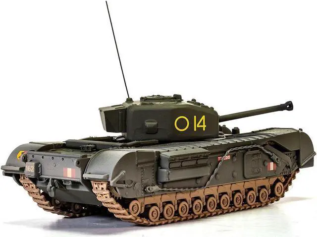 Alt view image 3 of 4 - Churchill Mk.IV Tank "'To Catch a Tiger'" (1943) British Royal Army "Military Legends" Series 1/50 Diecast Model by Corgi