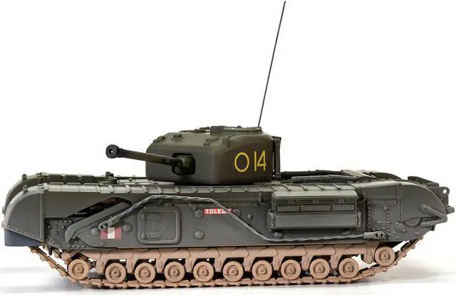 Alt view image 2 of 4 - Churchill Mk.IV Tank "'To Catch a Tiger'" (1943) British Royal Army "Military Legends" Series 1/50 Diecast Model by Corgi