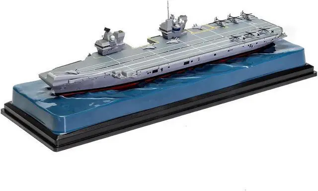 Alt view image 5 of 6 - HMS Prince of Wales R09 Aircraft Carrier "Queen Elizabeth-Class" British Royal Navy "Naval Power" 1/1250 Diecast Model by Corgi