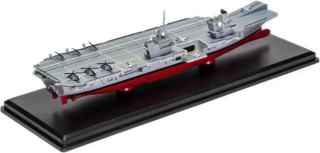 Alt view image 4 of 6 - HMS Prince of Wales R09 Aircraft Carrier "Queen Elizabeth-Class" British Royal Navy "Naval Power" 1/1250 Diecast Model by Corgi