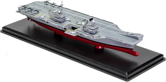 Alt view image 3 of 6 - HMS Prince of Wales R09 Aircraft Carrier "Queen Elizabeth-Class" British Royal Navy "Naval Power" 1/1250 Diecast Model by Corgi