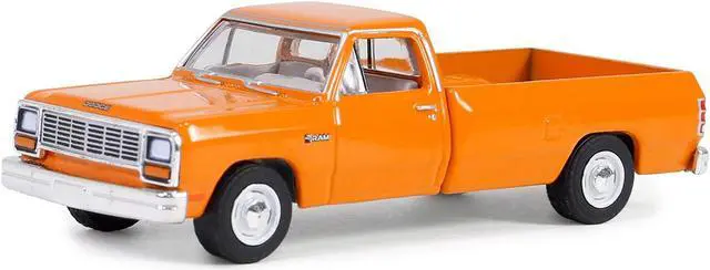 Alt view image 2 of 3 - 1982 Dodge Ram D-250 Pickup Truck DOT Orange "Blue Collar Collection" Series 13 1/64 Diecast Model Car by Greenlight