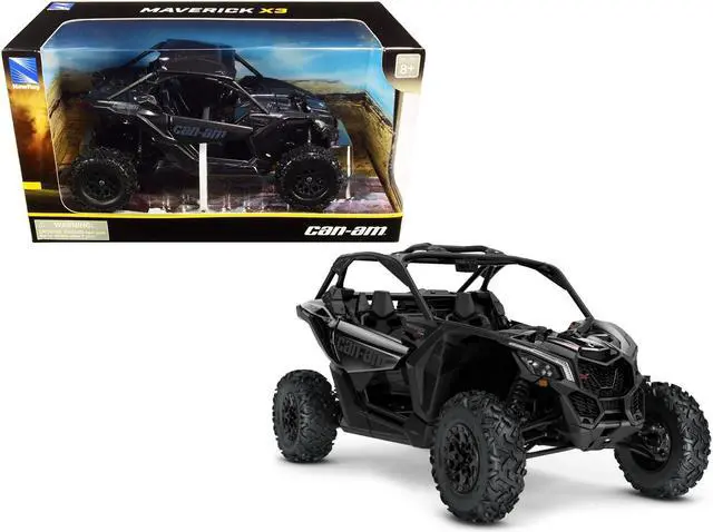 Main image of CAN-AM Maverick X3 ATV Triple Black 1/18 Diecast Model by New Ray