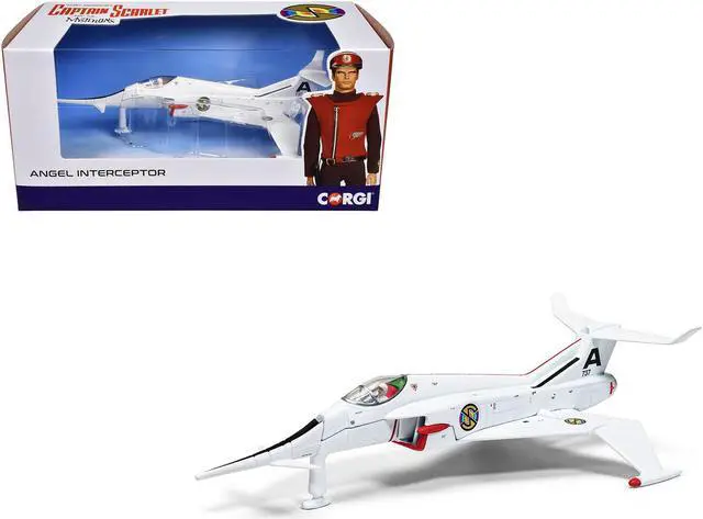 Main image of Angel Interceptor Aircraft "World Army Air Force" White "Captain Scarlet & the Mysterons" (1967-1968) TV Diecast Model by Corgi
