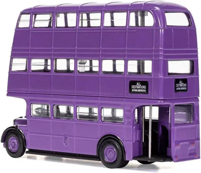 Alt view image 3 of 3 - "Knight Bus" Triple Decker Bus Purple "Harry Potter" Movie Series Diecast Model by Corgi