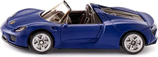 Alt view image 2 of 5 - Porsche 918 Spyder Matt Blue Diecast Model Car by Siku