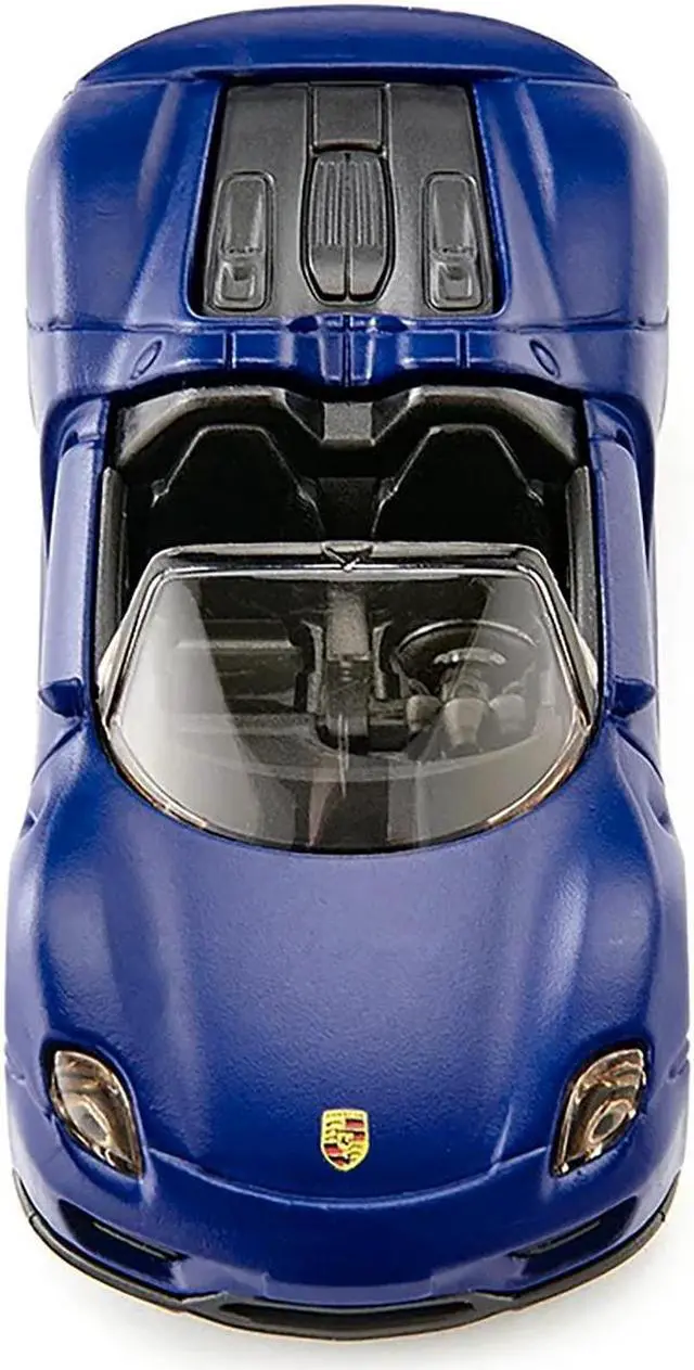 Alt view image 4 of 5 - Porsche 918 Spyder Matt Blue Diecast Model Car by Siku