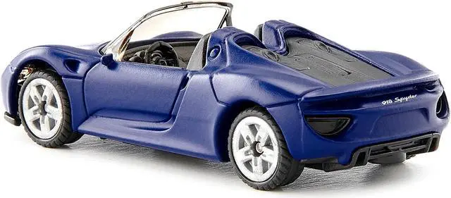 Alt view image 3 of 5 - Porsche 918 Spyder Matt Blue Diecast Model Car by Siku