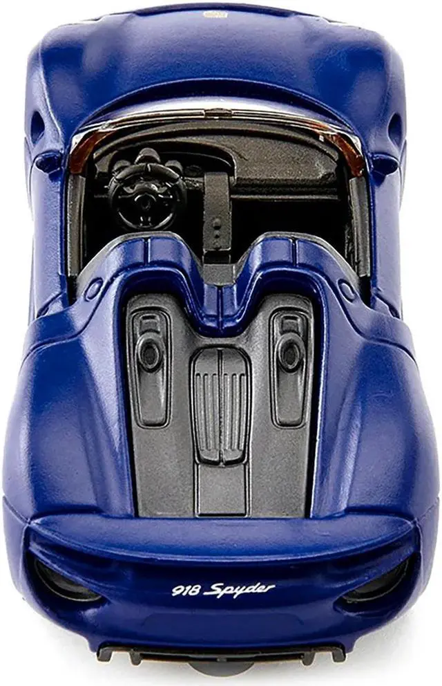 Alt view image 5 of 5 - Porsche 918 Spyder Matt Blue Diecast Model Car by Siku