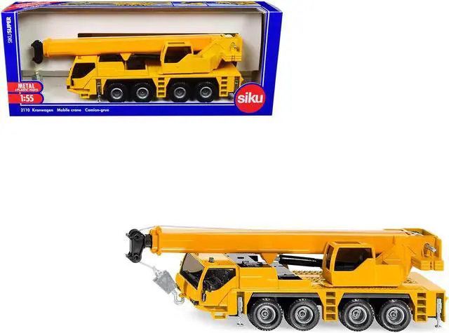 Main image of Mobile Crane Yellow 1/55 Diecast Model by Siku