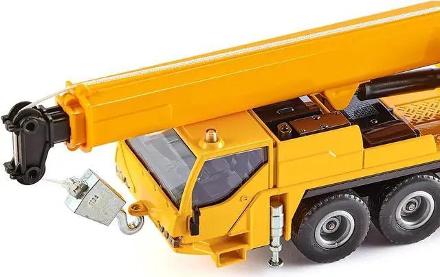 Alt view image 2 of 4 - Mobile Crane Yellow 1/55 Diecast Model by Siku