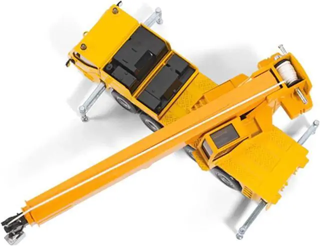 Alt view image 4 of 4 - Mobile Crane Yellow 1/55 Diecast Model by Siku